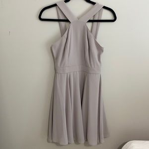 Grey Chiffon Lulu’s Mini Dress
